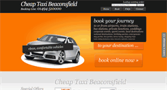 Desktop Screenshot of cheaptaxibeaconsfield.co.uk