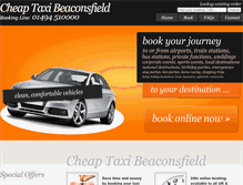 Tablet Screenshot of cheaptaxibeaconsfield.co.uk